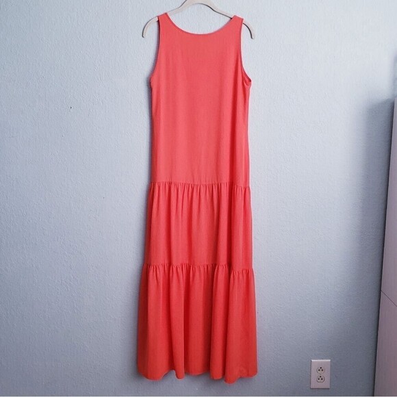 Elizabeth & James Orange Tiered Maxi Dress - Picture 7 of 7